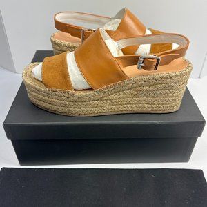 New Rag & Bone Edie Wedge in Tobacco sz 39 (US sz 9)